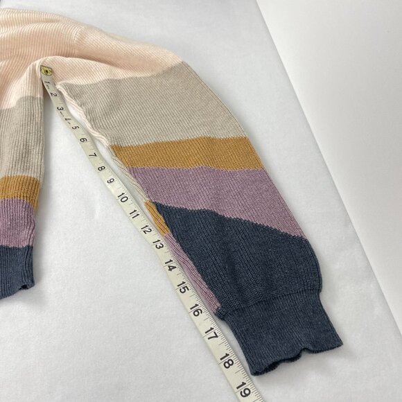 Prana Desert Road Organic Cotton Color Block Sweater Size S - Picture 8 of 12